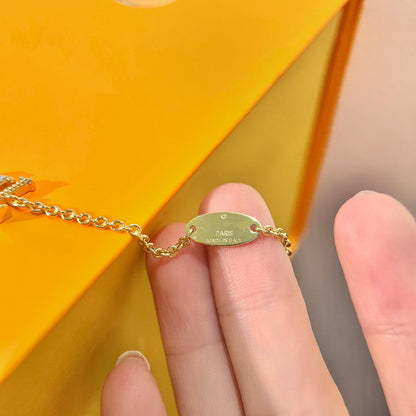 [RAFFINE]LOGO STAR MOTIF GOLD BRACELET