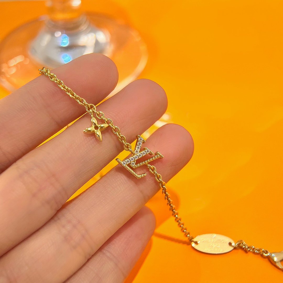 [RAFFINE]LOGO STAR MOTIF GOLD BRACELET