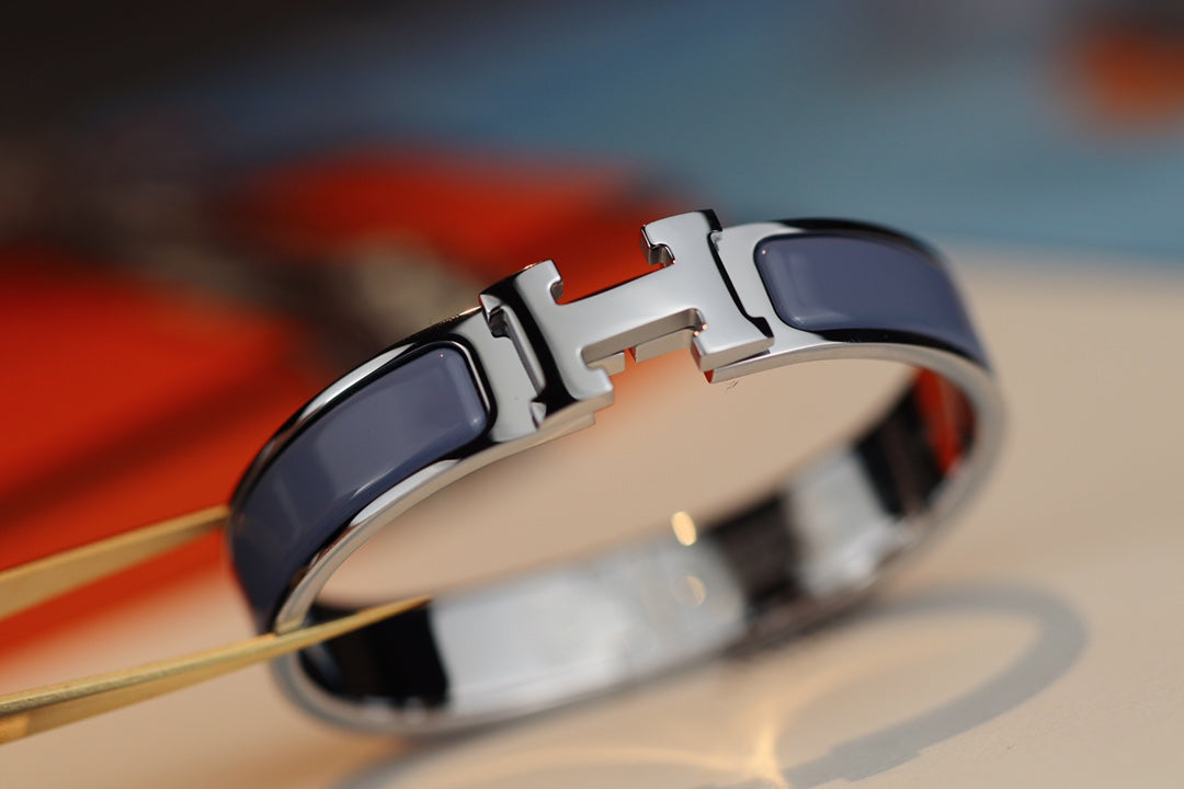 [RAFFINE]H BRACELET 12MM BLUE GRAY