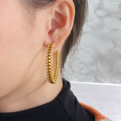 [RAFFINE]CLASH HOOP EARRINGS