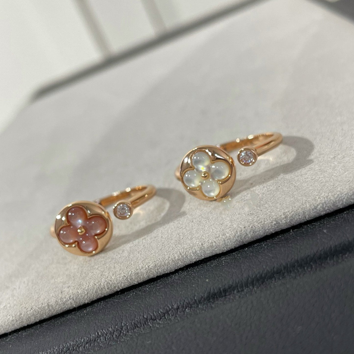 [RAFFINE]SUN 1 DIAMOND PINK MOP RING