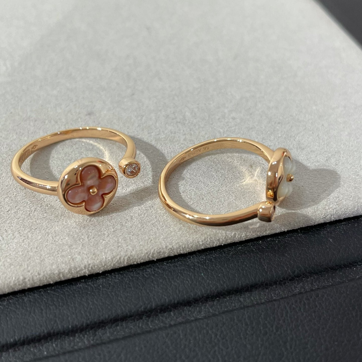 [RAFFINE]SUN 1 DIAMOND PINK MOP RING