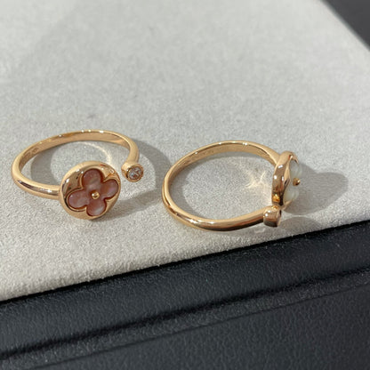 [RAFFINE]SUN 1 DIAMOND PINK MOP RING