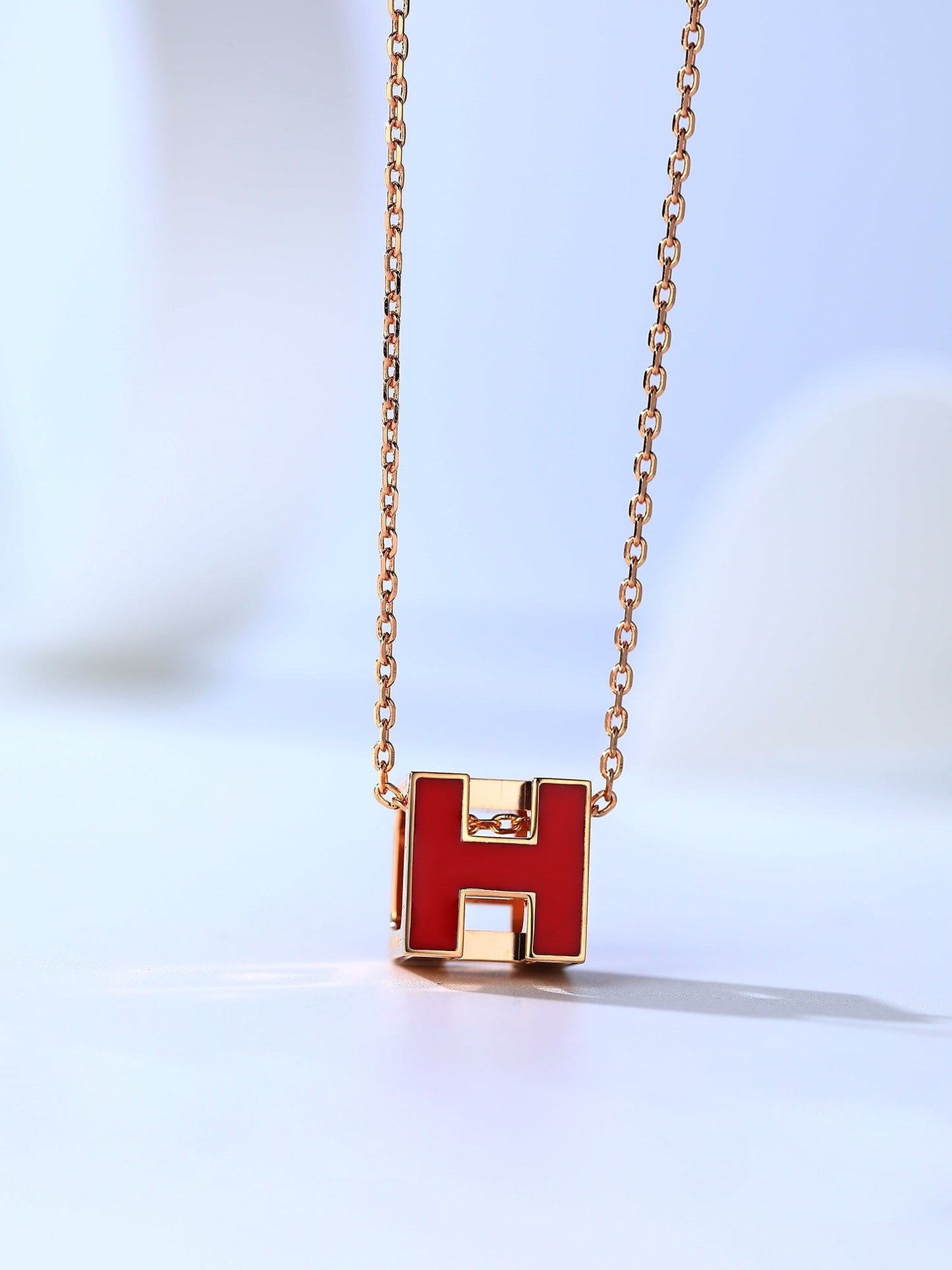 [RAFFINE]H CAGE PINK GOLD NECKLACE