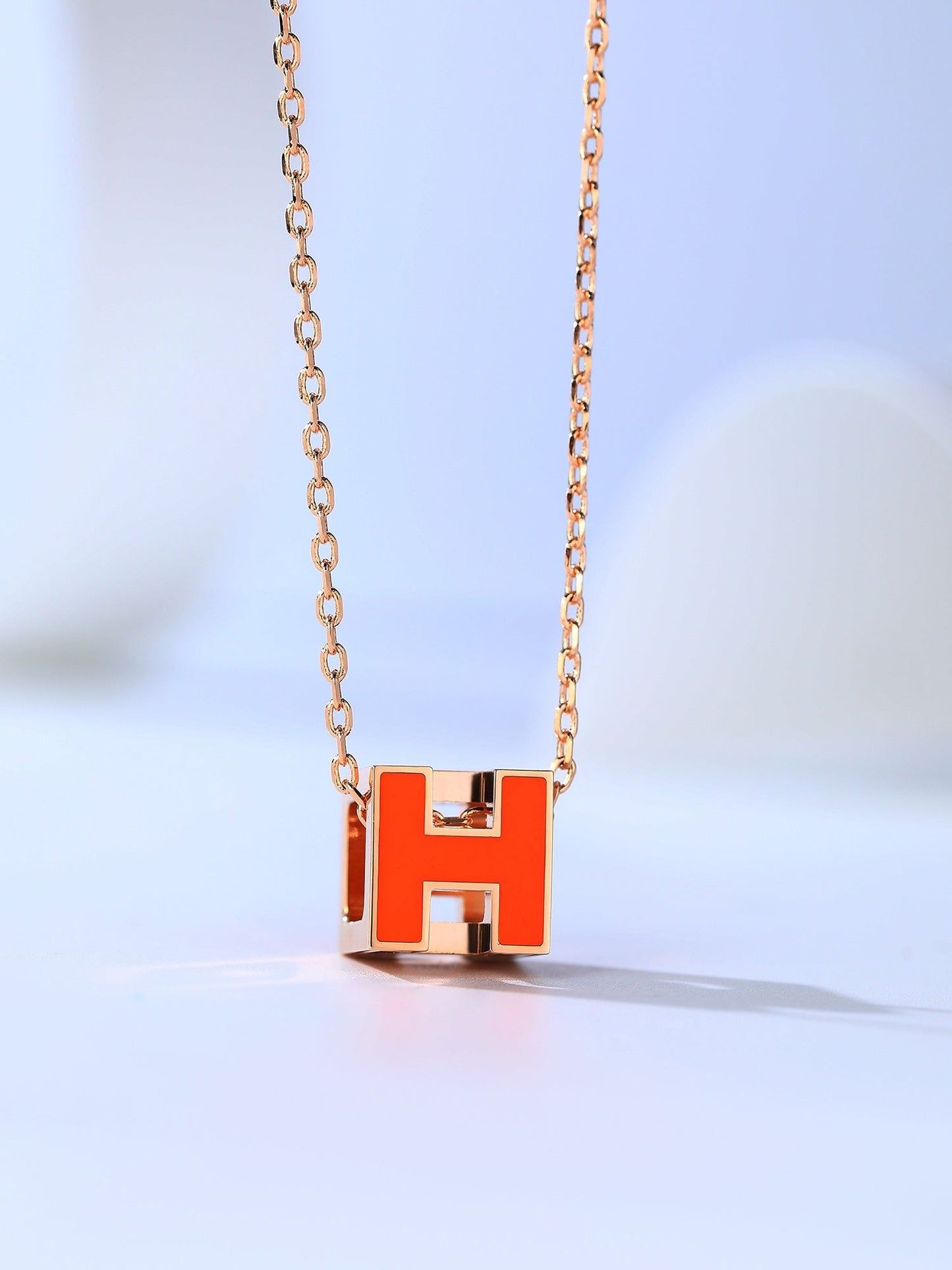 [RAFFINE]H CAGE PINK GOLD NECKLACE