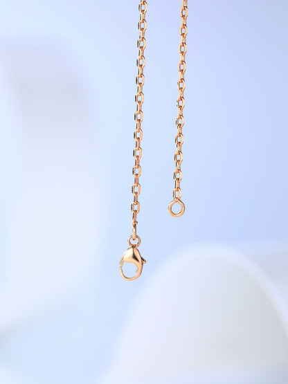 [RAFFINE]H CAGE PINK GOLD NECKLACE