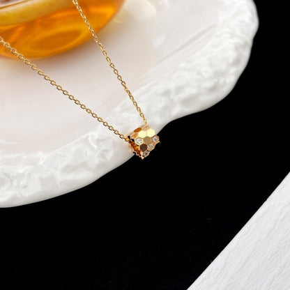 [RAFFINE]BEE MINI PEDANT DIAMOND NECKLACE