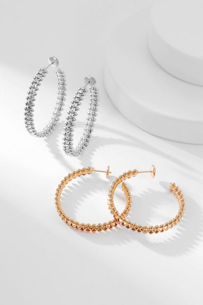 [RAFFINE]CLASH HOOP EARRINGS