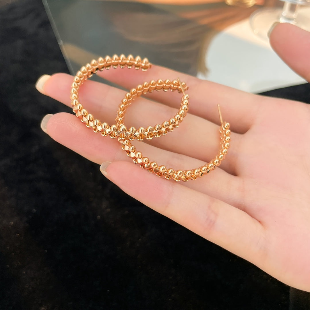 [RAFFINE]CLASH HOOP EARRINGS