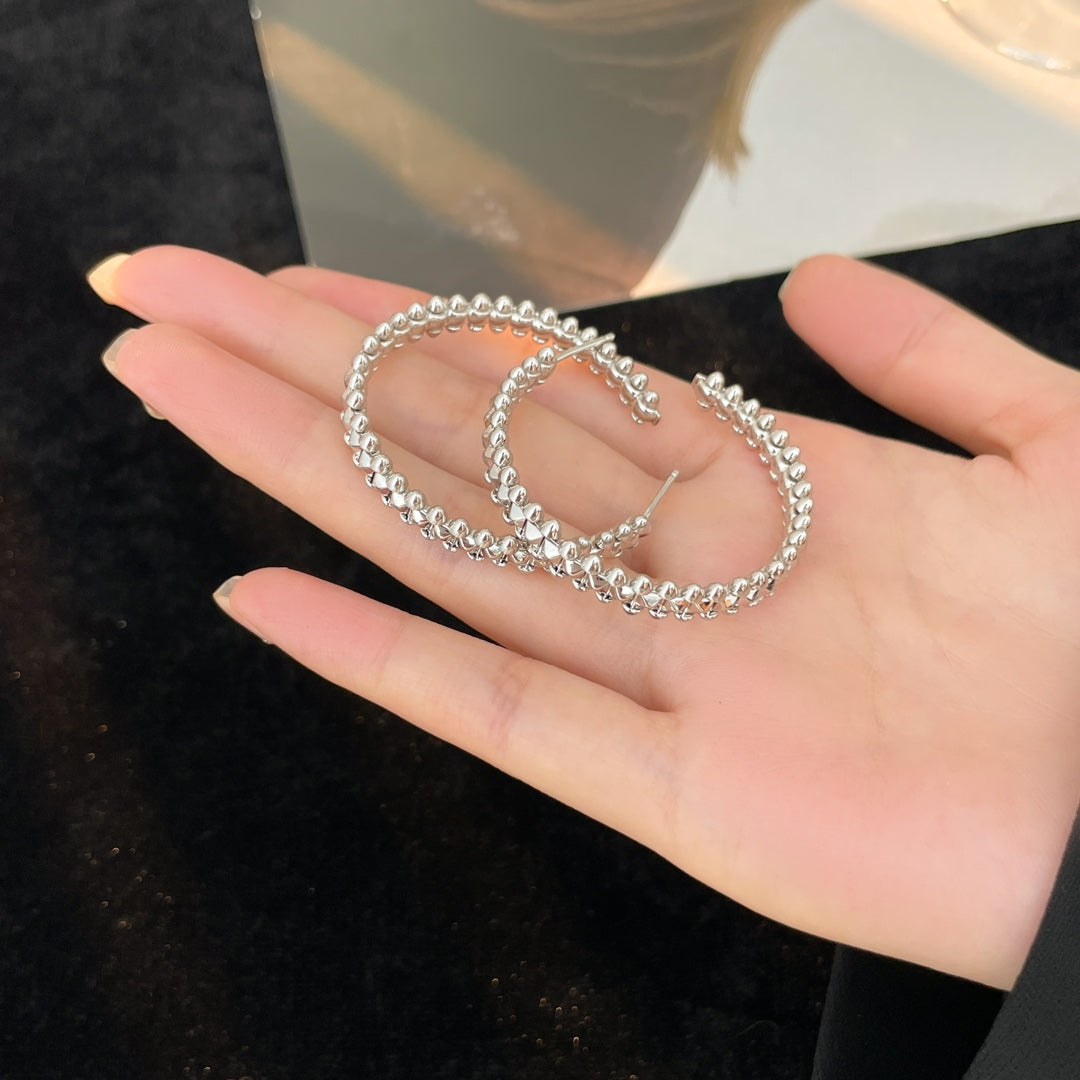[RAFFINE]CLASH HOOP EARRINGS