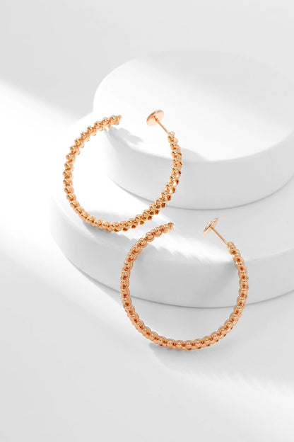 [RAFFINE]CLASH HOOP EARRINGS