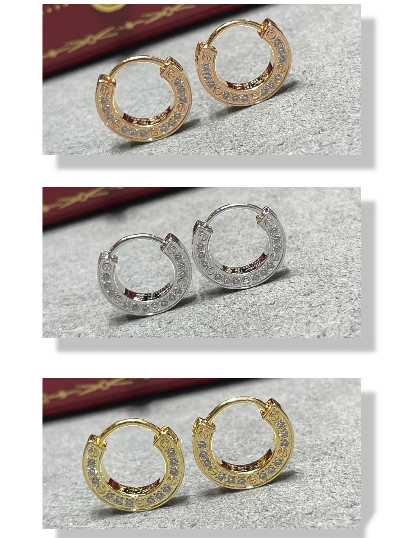 [RAFFINE]LOVE DIAMOND EARRINGS