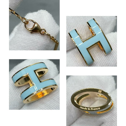 [RAFFINE]POP H SKY BLUE NECKLACE