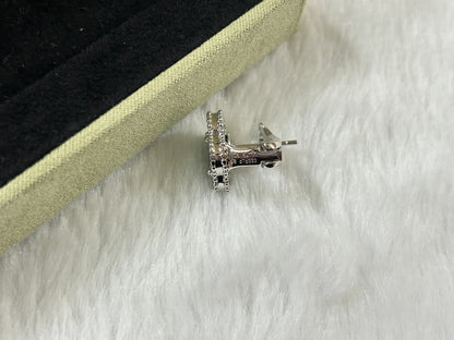 [RAFFINE]CLOVER PIETERSITE MEDIUM STUD EARRINGS