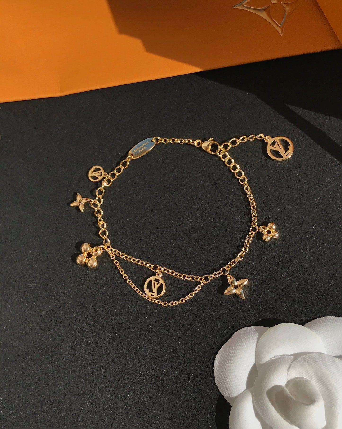 [RAFFINE]BLOOMING PINK GOLD MOP BRACELET
