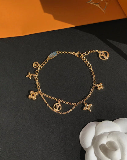 [RAFFINE]BLOOMING PINK GOLD MOP BRACELET