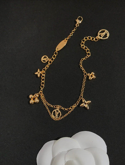 [RAFFINE]BLOOMING PINK GOLD MOP BRACELET