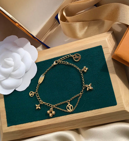 [RAFFINE]BLOOMING PINK GOLD MOP BRACELET
