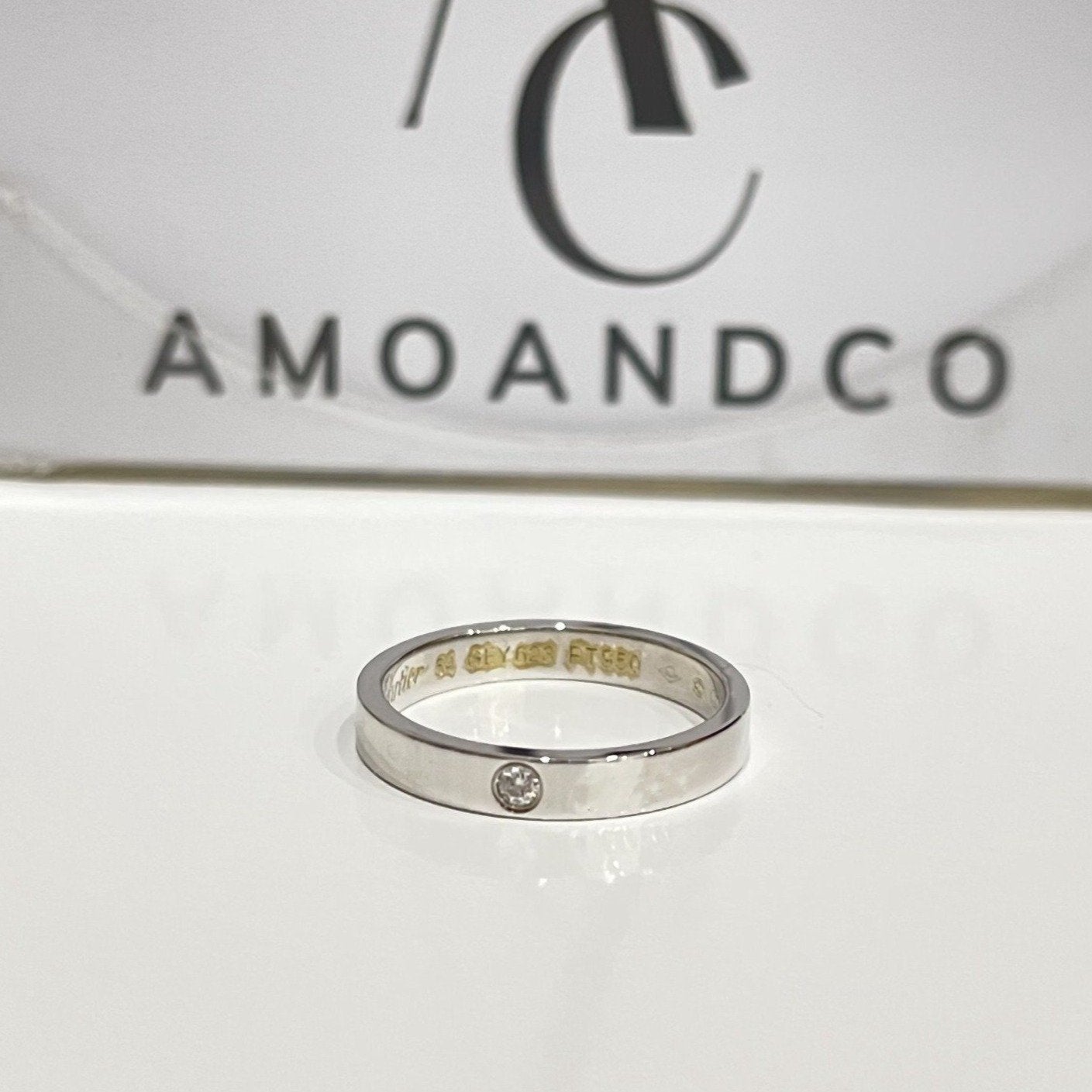 [RAFFINE]LOVE RING 4MM 1 DIAMOND