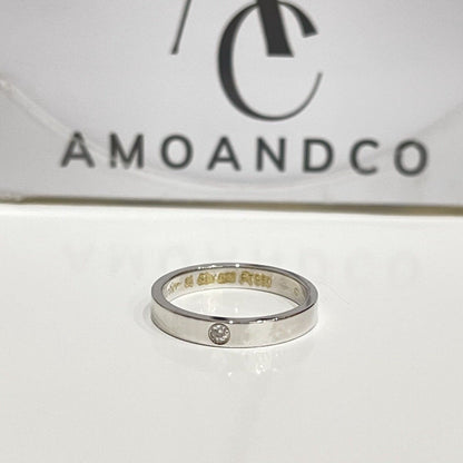 [RAFFINE]LOVE RING 4MM 1 DIAMOND