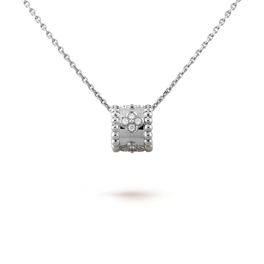 [RAFFINE]PERLEE PEDANT SIVLER DIAMOND NECKLACE