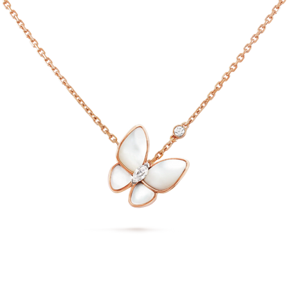 [RAFFINE]BUTTERFLY MOP DIAMOND NECKLACE