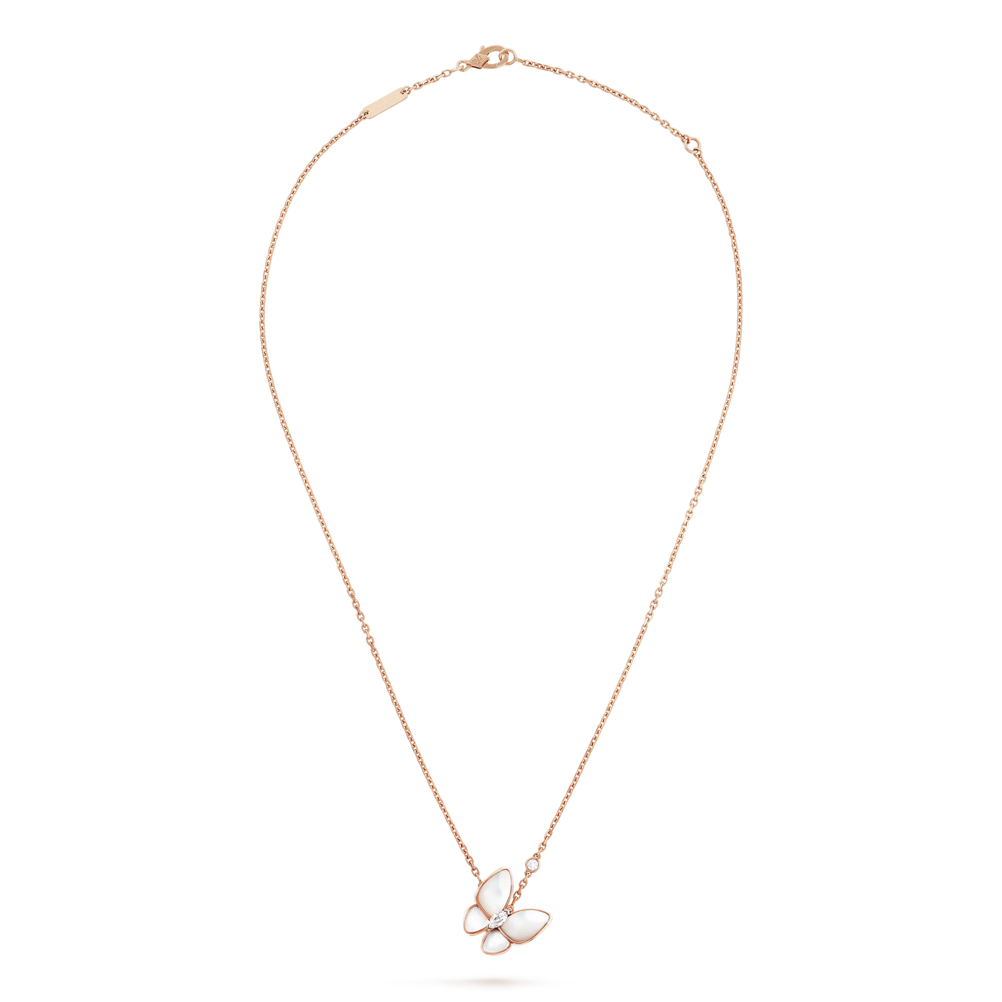 [RAFFINE]BUTTERFLY MOP DIAMOND NECKLACE