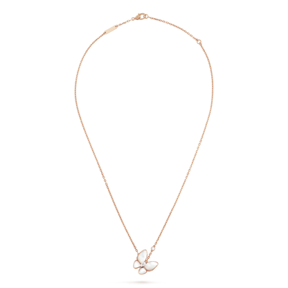 [RAFFINE]BUTTERFLY MOP DIAMOND NECKLACE