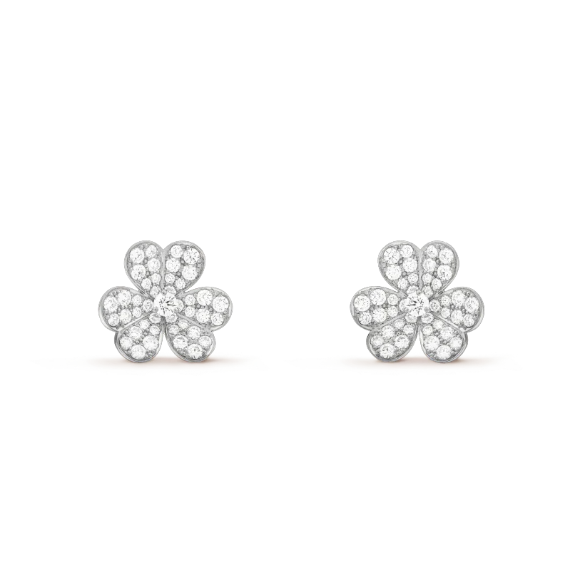 [RAFFINE]CLOVER COMOS DIAMOND EARRINGS SILVER