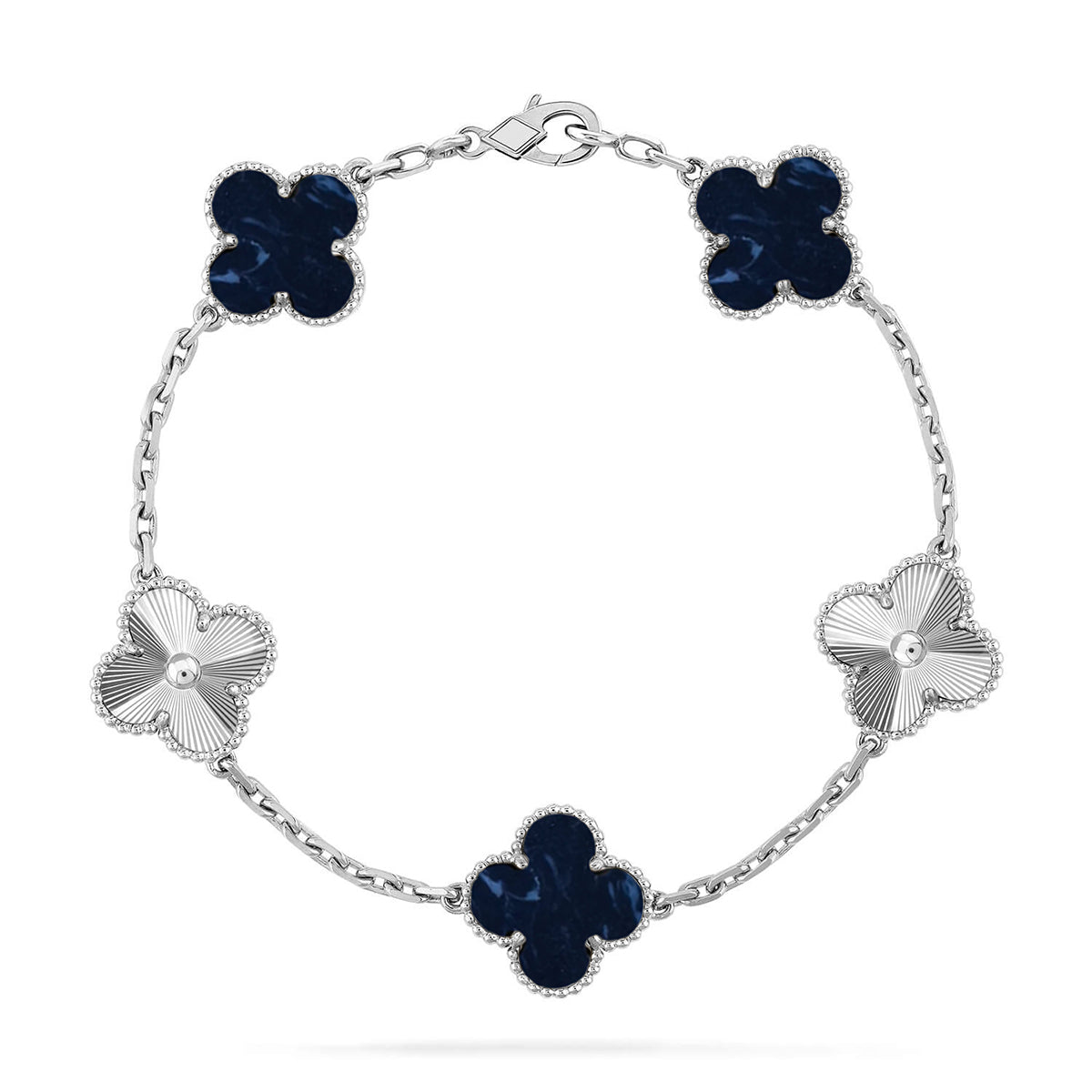 [RAFFINE]CLOVER 5 MOTIF PIETERSITE BRACELET COLLECTION