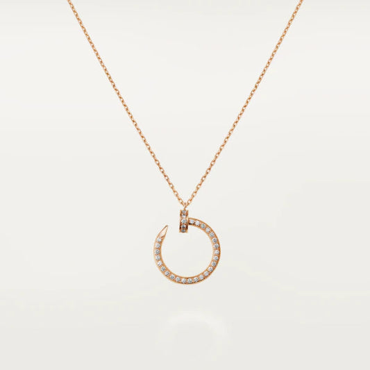 [RAFFINE]JUSTE NECKLACE PINK GOLD DIAMONDS
