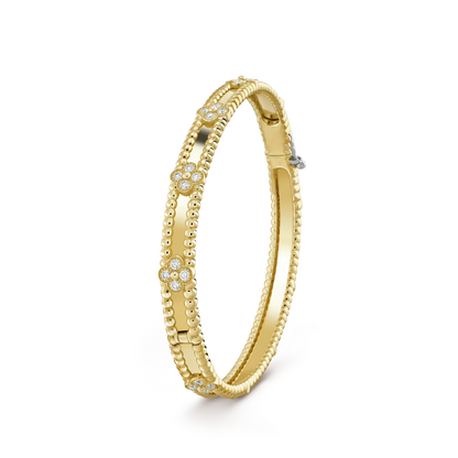 [RAFFINE]CLOVER BRACELET 4MM DIAMONDS