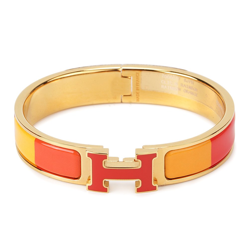 [RAFFINE]H BRACELET ORANGE RAINBOW CERAMIC