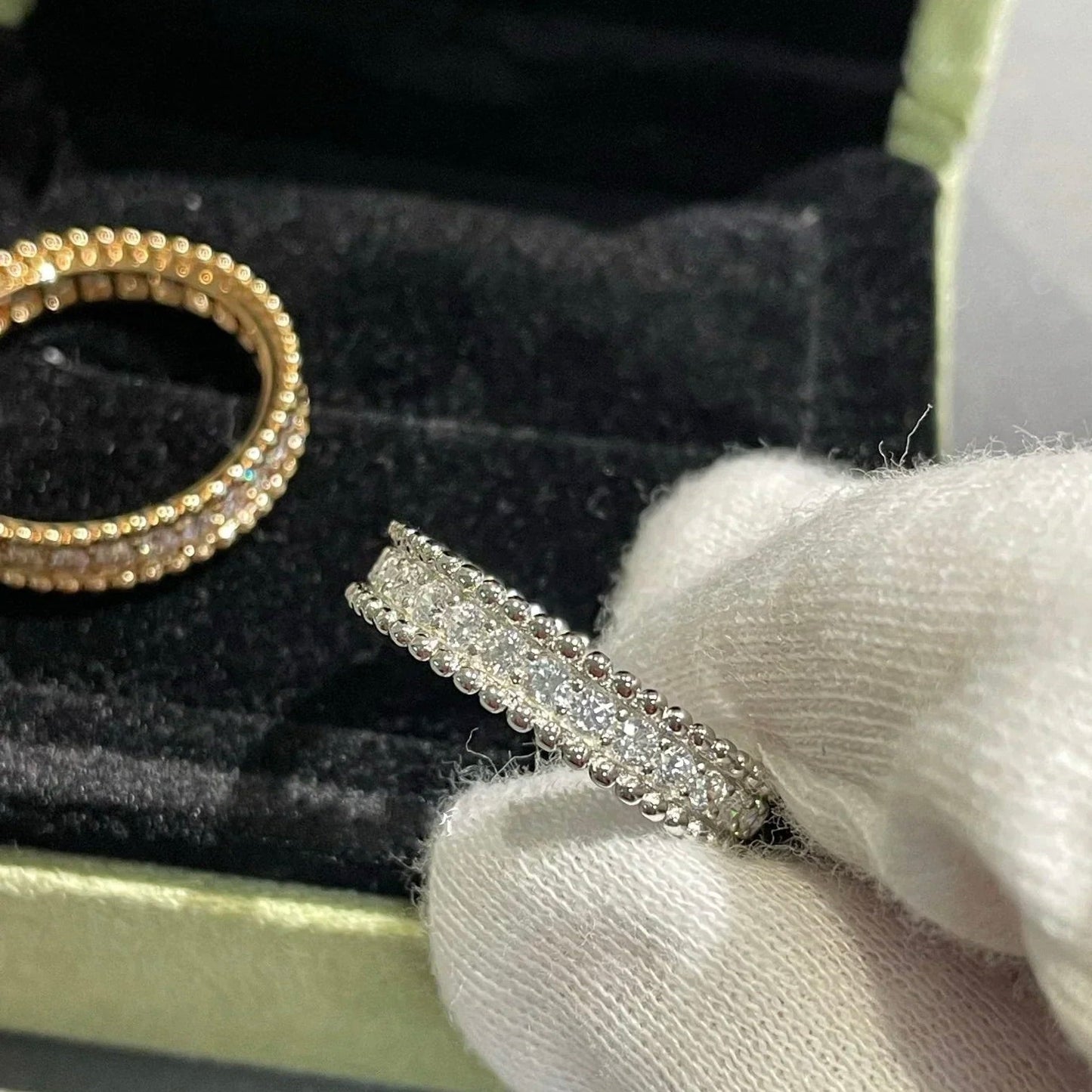 [RAFFINE]PERLEE DIAMOND ROSE GOLD RING