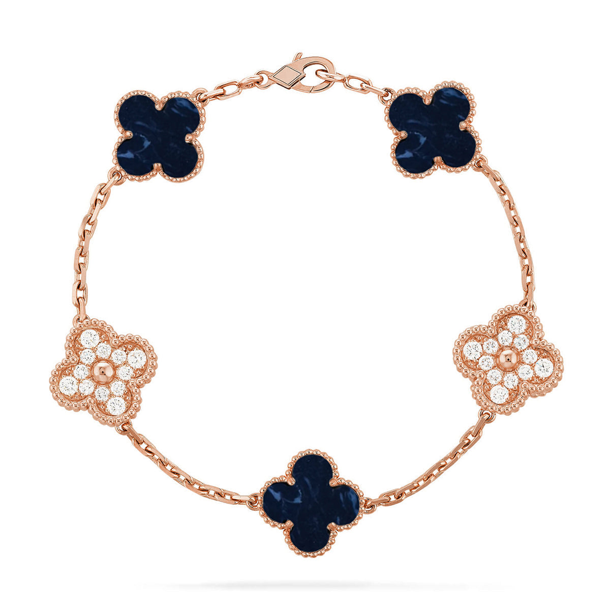[RAFFINE]CLOVER 5 MOTIF PIETERSITE BRACELET COLLECTION