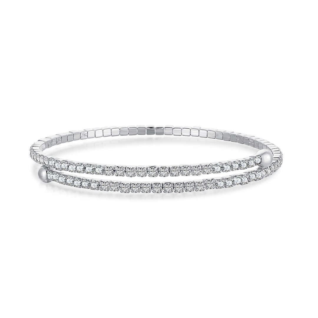 [RAFFINE]Row of Diamonds Round Fashion Bracelet