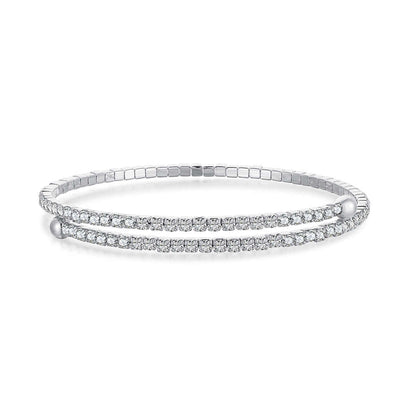 [RAFFINE]Row of Diamonds Round Fashion Bracelet