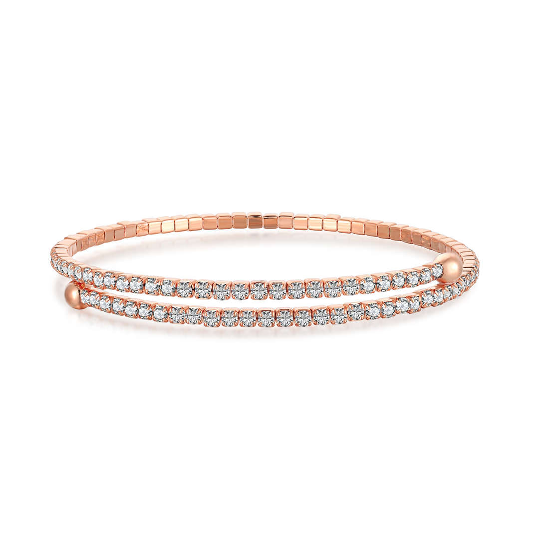 [RAFFINE]Row of Diamonds Round Fashion Bracelet