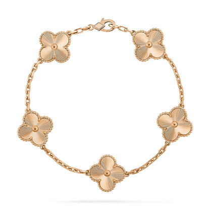 [RAFFINE] CLOVER 5 MOTIF LASER BRACELET COLLECTION