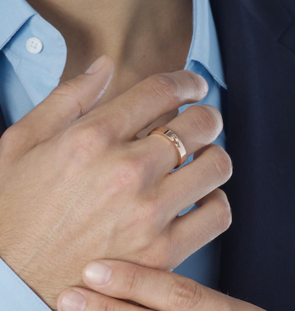 [RAFFINE]ALLIANCE LIENS VIDENCE 4MM RING