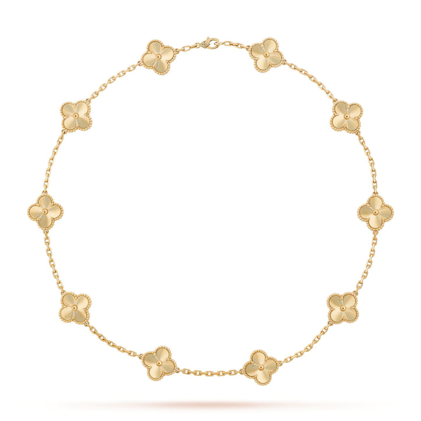 [RAFFINE]CLOVER 10 MOTIFS LASER NECKLACE