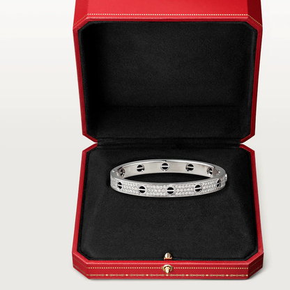 [RAFFINE]LOVE BRACELET 6.1MM DIAMOND-PAVED CERAMIC