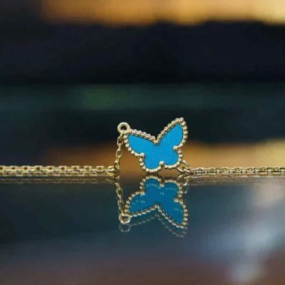 [RAFFINE]BUTTERFLY TURQUOISE BUTTERFLY BRACELET