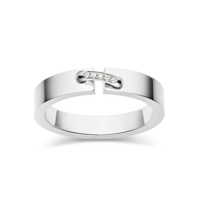 [RAFFINE]ALLIANCE LIENS VIDENCE DIAMOND 4MM RING