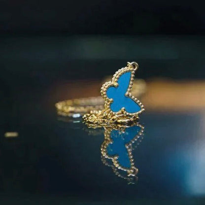 [RAFFINE]BUTTERFLY TURQUOISE BUTTERFLY BRACELET