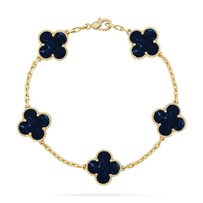 [RAFFINE]CLOVER 5 MOTIF PIETERSITE BRACELET COLLECTION
