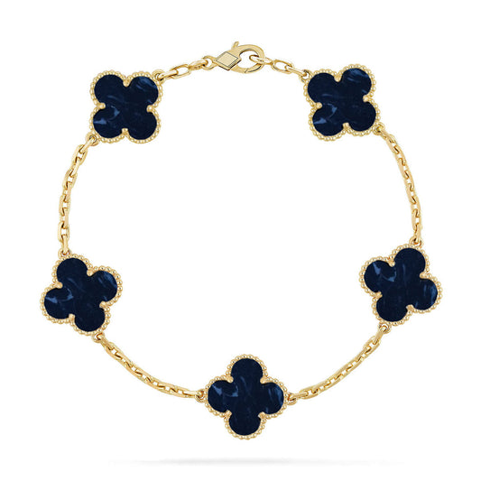 [RAFFINE]CLOVER 5 MOTIF PIETERSITE BRACELET COLLECTION