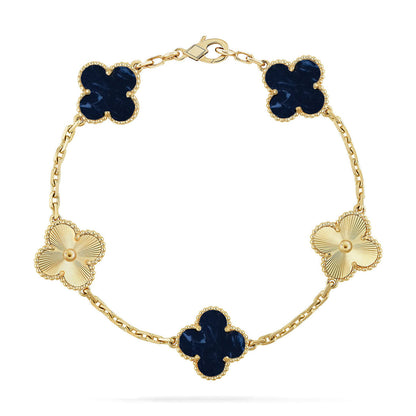 [RAFFINE]CLOVER 5 MOTIF PIETERSITE BRACELET COLLECTION