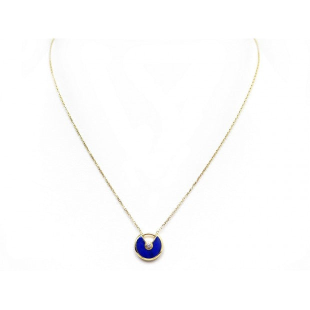 [RAFFINE]AMULETTE ROSE GOLD AGATE NECKLACE