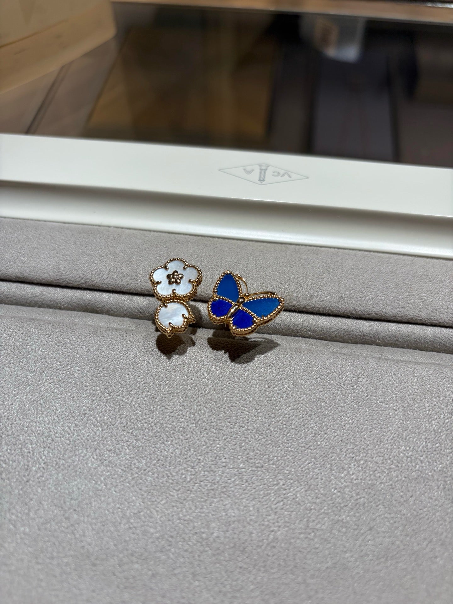 [RAFFINE]LUCKY SPRING BUTTERFLY OPEN-FACE RINGS